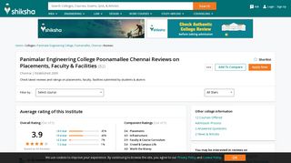 Panimalar Engineering College Poonamallee Chennai Reviews on ...