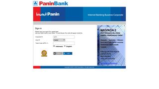 Panin Internet Banking Business - Panin Bank