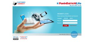PaninDai-ichiLife Connect > Login