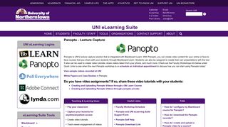 Panopto - Lecture Capture | UNI eLearning Suite
