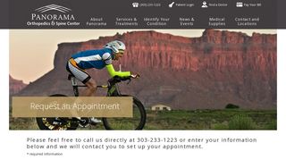 Orthopedic Surgeons Denver - Panorama Appointment Request