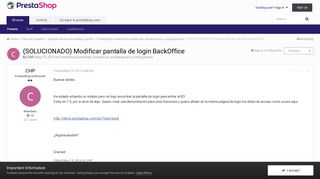 (SOLUCIONADO) Modificar pantalla de login BackOffice - PrestaShop ...