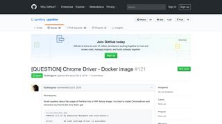 [QUESTION] Chrome Driver - Docker image · Issue #121 · symfony ...
