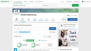 Panther Global Group Reviews | Glassdoor