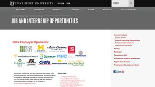 Job and Internship Opportunities | Davenport University