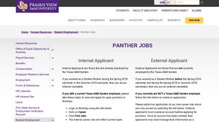 Panther Jobs - HR - PVAMU.edu