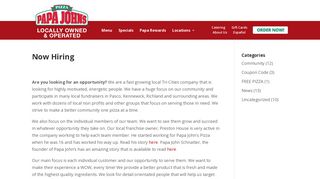 Pizza Delivery Jobs, Management & More | Papa John's Careers
