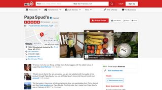 Papa Spud's - 20 Reviews - Food Delivery Services - 100-E ...