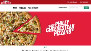 Papa John's Pizza Canada | Order for Delivery or Carryout
