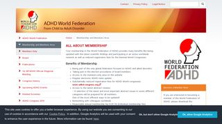 Membership and Members Area - World Federation of ADHD