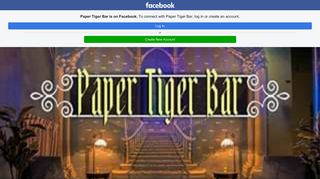 Paper Tiger Bar - Home | Facebook