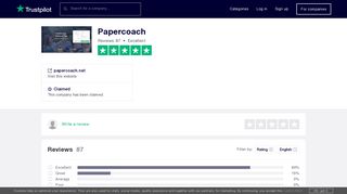 Papercoach Reviews | Read Customer Service Reviews of ... - Trustpilot