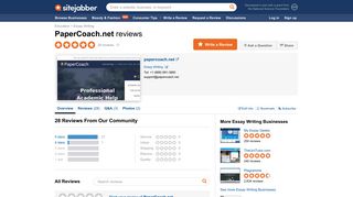 PaperCoach.net Reviews - 27 Reviews of Papercoach.net | Sitejabber