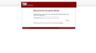 Forgot User ID / Password - TJX Logistics