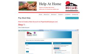 Pay Stub Help - Help At Home