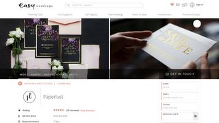 Paperlust | Wedding Invitations | Easy Weddings