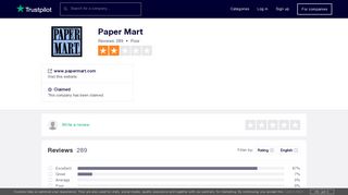 Paper Mart Reviews | Read Customer Service Reviews of www ...