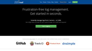 Papertrail - cloud-hosted log management, live in seconds