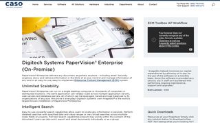 PaperVision Enterprise - CASO Document Management