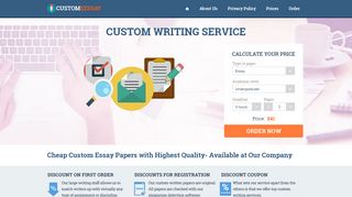 Custom essay writing service | Best online paper writings from scratch