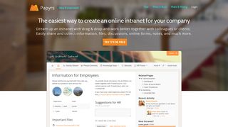 Papyrs: Easy Company Intranet & Wiki Software