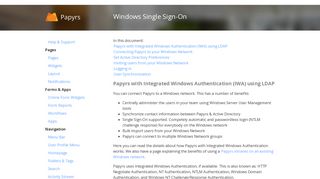 Windows Single Sign-On - Papyrs