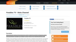 Parables TV Roku Channel Information & Reviews - NoCable