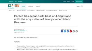 Paraco Gas expands its base on Long Island with the acquisition of ...