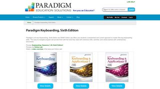 Paradigm Keyboarding, Sixth Edition | Paradigm Education Solutions