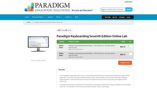 Paradigm Keyboarding Seventh Edition Online Lab | Paradigm ...