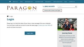 Login | Home Loans | Paragon Home Loans