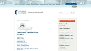 Paragon MLS Transition Guide - Memphis Area Association of Realtors