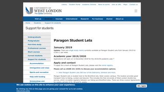 Paragon Student Lets | University of West London