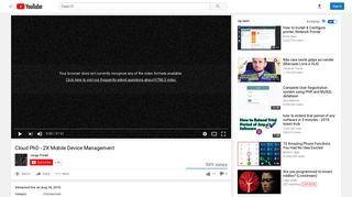 Cloud PhD - 2X Mobile Device Management - YouTube