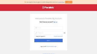 Login - Parallels My Account