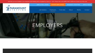 For Employers | Industrial Temporary Help | Paramount Staffing