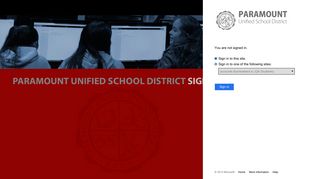 Sign In - Paramount Unified School District