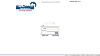 Home Paramount Pest Control - Log In