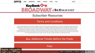 Subscriber Resources - Broadway at The Paramount
