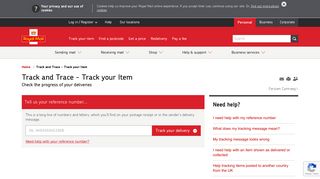 Track and Trace - Track your Item | Royal Mail Ltd