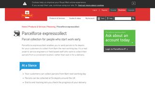 Parcelforce Collect - Express | Royal Mail Group Ltd