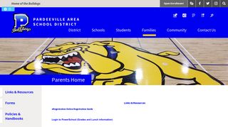 Pardeeville Area School District - Parents Home