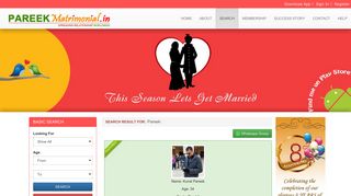 PareekMatrimonial.in: Exclusive matrimony website for pareek pariwar