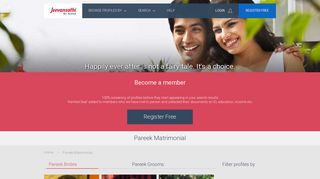 Pareek Matrimonial - Pareek Marriage - Jeevan Sathi