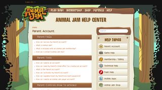 Parent Account – Animal Jam Help Center