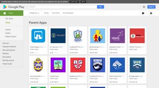 Android Apps by Parent Apps on Google Play