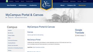 MyCampus Portal & Canvas - Welcome to Yuba College