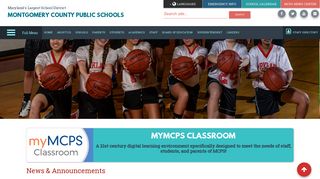 myMCPS Classroom - Montgomery County Public Schools