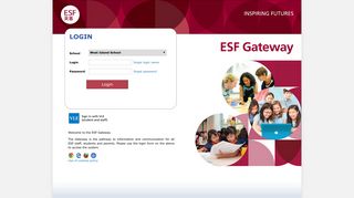 login page - Gateway