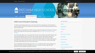 SIMS Parent/Student Gateway – Patcham High School